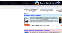 Desktop Screenshot of lonewolf-software.com